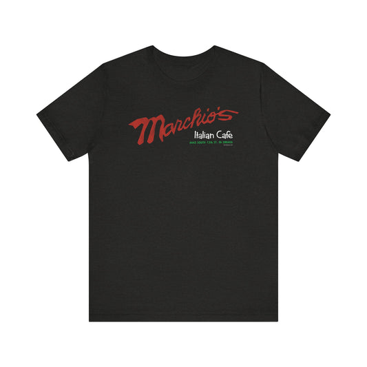 MARCHIO'S ITALIAN CAFE Logotype Short Sleeve Tee