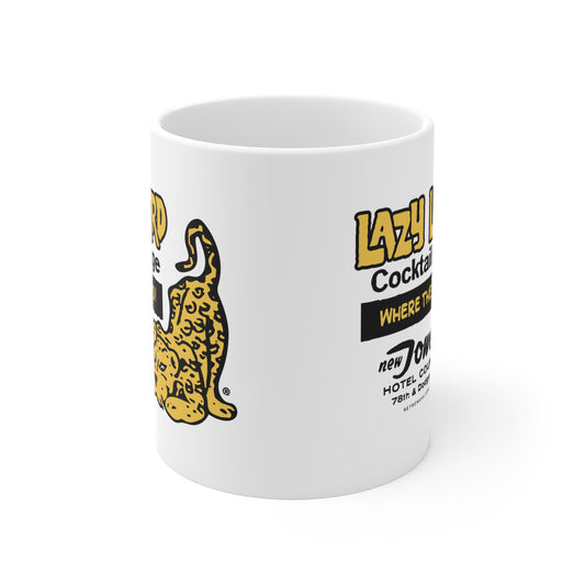 LAZY LEOPARD LOUNGE Mug 11oz