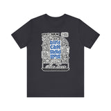 BIRD CAGE SINGING LOUNGE (NEWSPAPER AD) Short Sleeve Tee