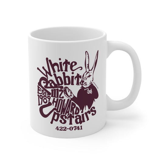 WHITE RABBIT Mug 11oz