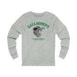 GALLAGHER'S FOOD & SPIRITS Unisex Jersey Long Sleeve Tee