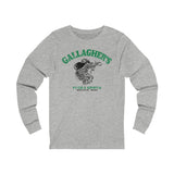 GALLAGHER'S FOOD & SPIRITS Unisex Jersey Long Sleeve Tee