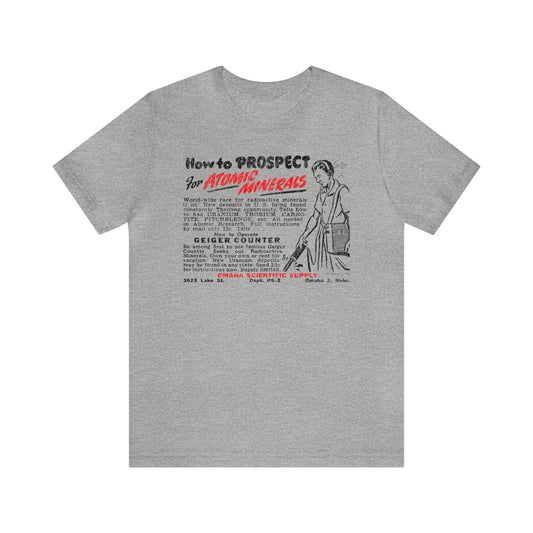 ATOMIC MINERALS (VINTAGE OMAHA AD) Short Sleeve Tee