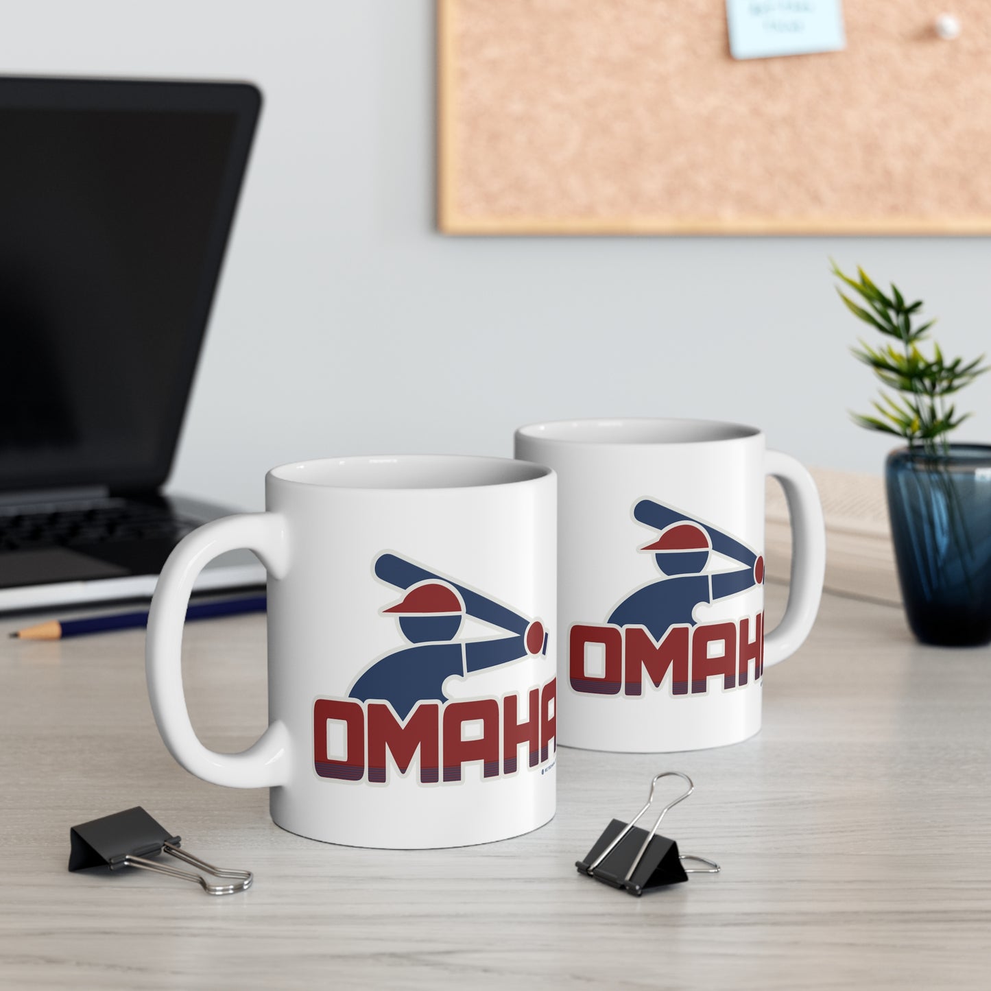 OMAHA RETRO COLLEGE BASEBALL Mug 11oz