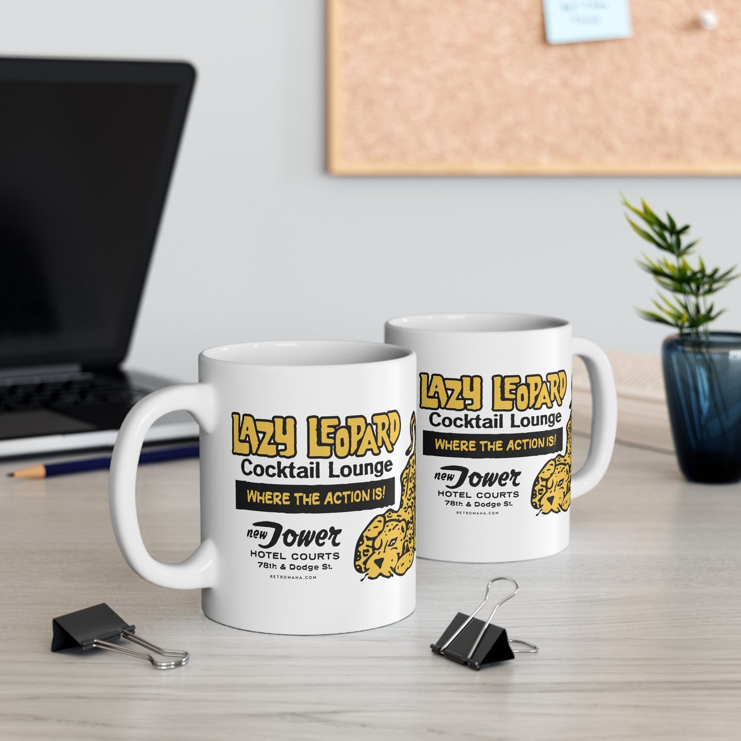 LAZY LEOPARD LOUNGE Mug 11oz