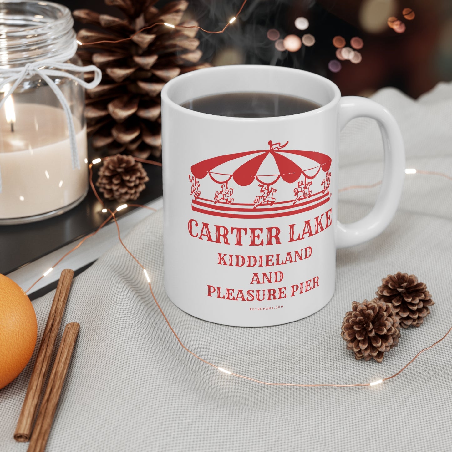 CARTER LAKE KIDDIELAND AND PLEASURE PIER Mug 11oz