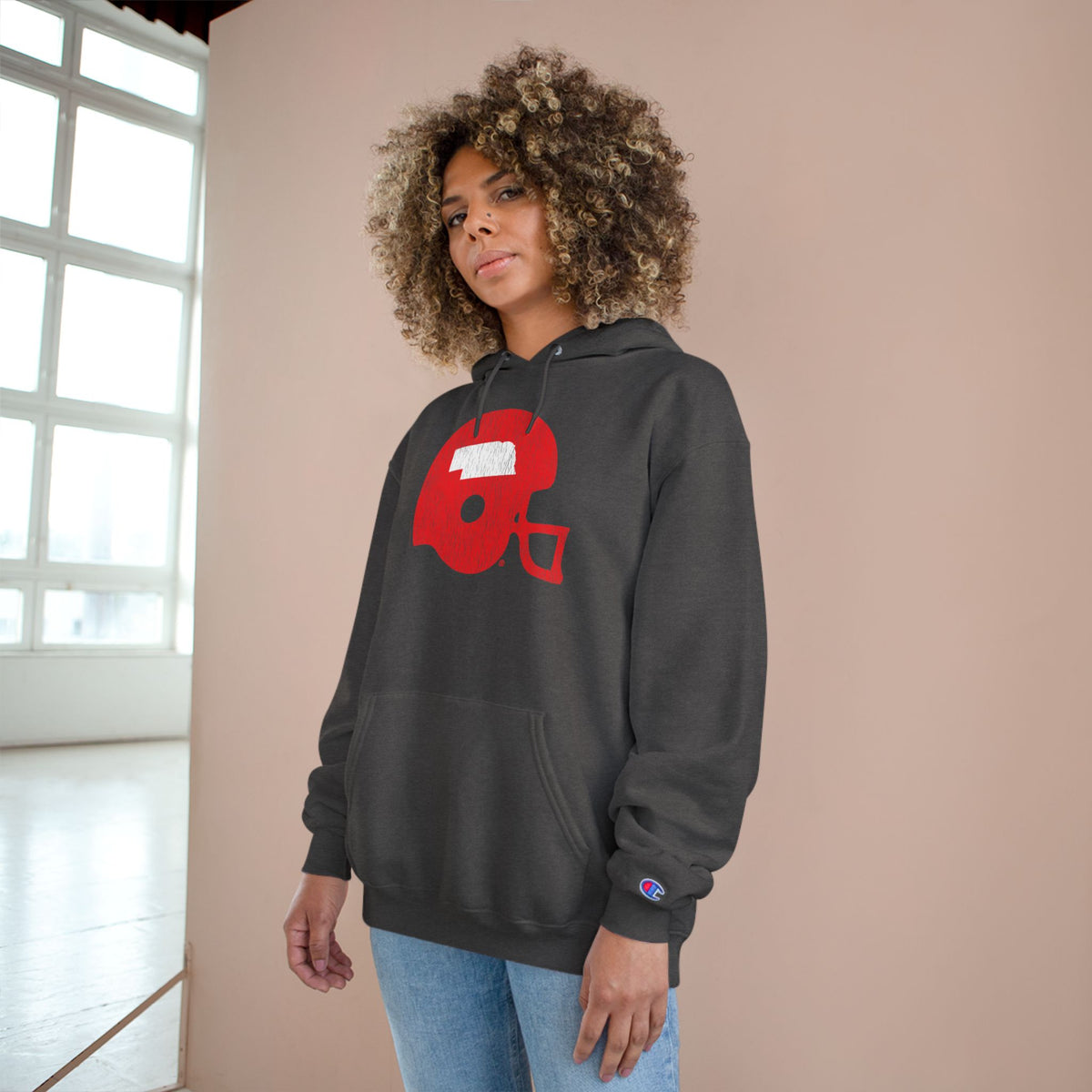 NEBRASKA HELMET Champion Hoodie