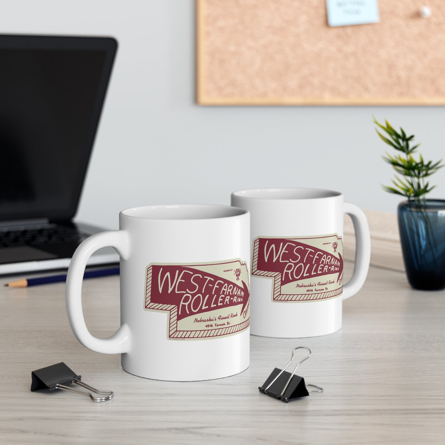 WEST FARNAM ROLLER RINK Mug 11oz