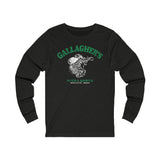 GALLAGHER'S FOOD & SPIRITS Unisex Jersey Long Sleeve Tee