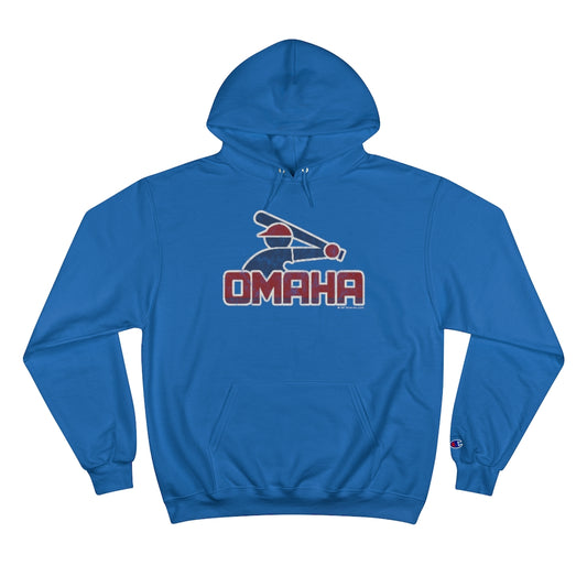 OMAHA RETRO COLLEGE BASEBALL Champion Hoodie