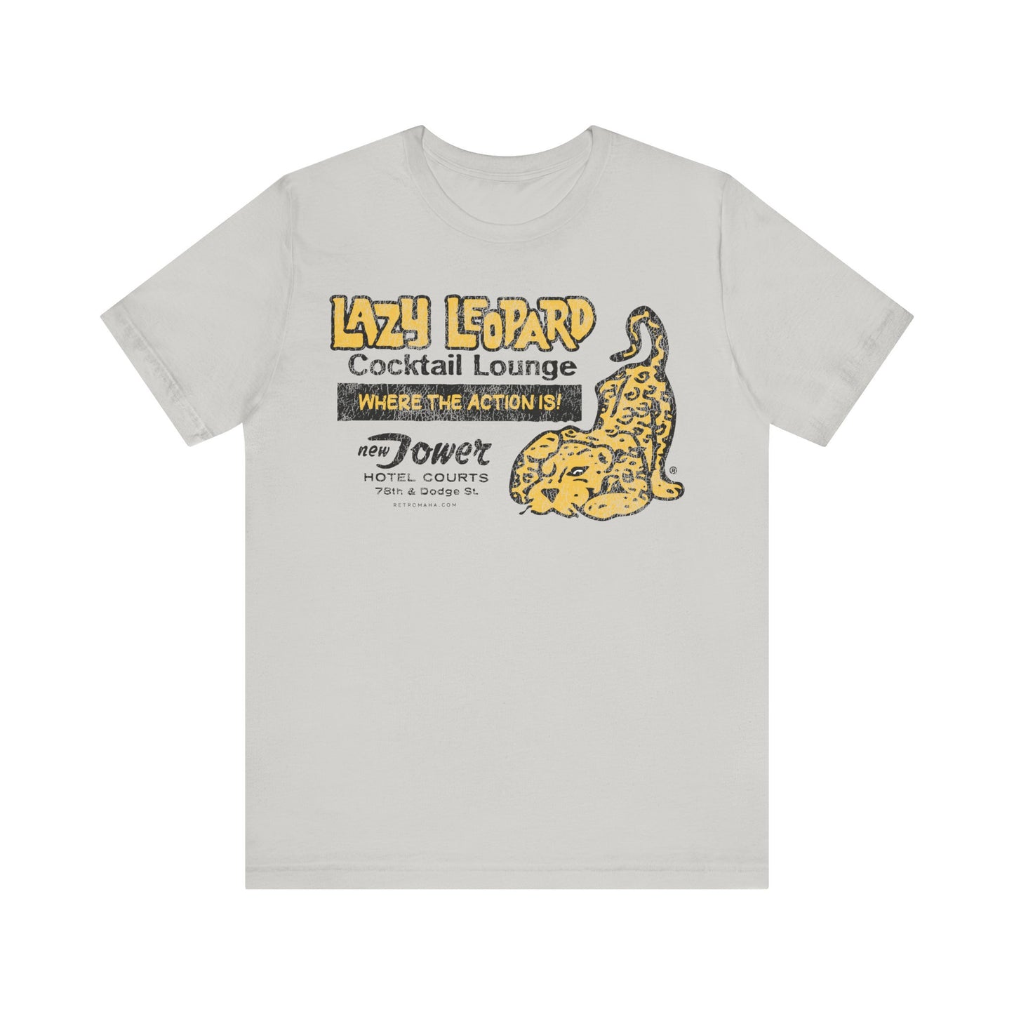 LAZY LEOPARD LOUNGE Short Sleeve Tee