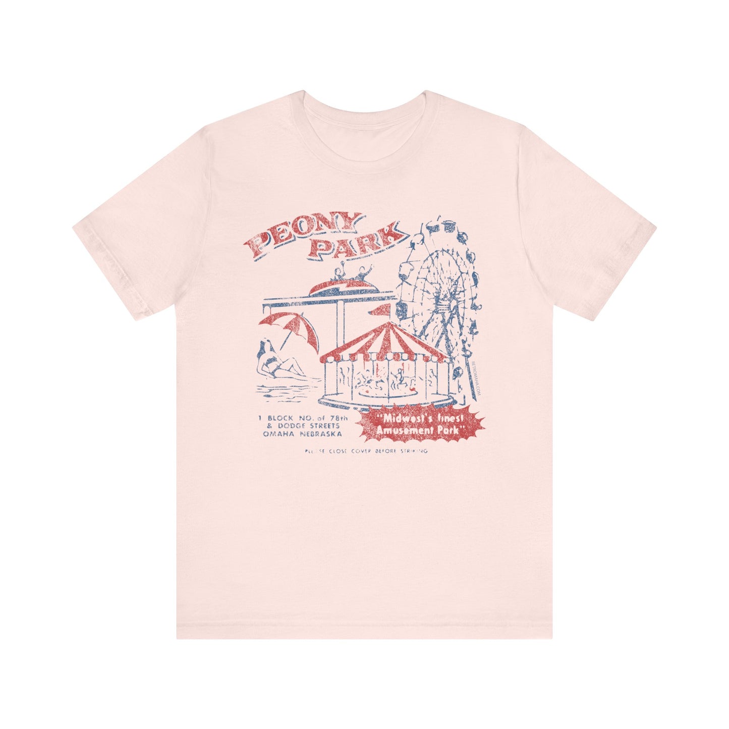PEONY PARK (matchbook cover) Short Sleeve Tee