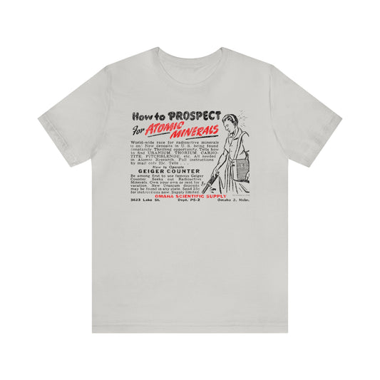 ATOMIC MINERALS (VINTAGE OMAHA AD) Short Sleeve Tee