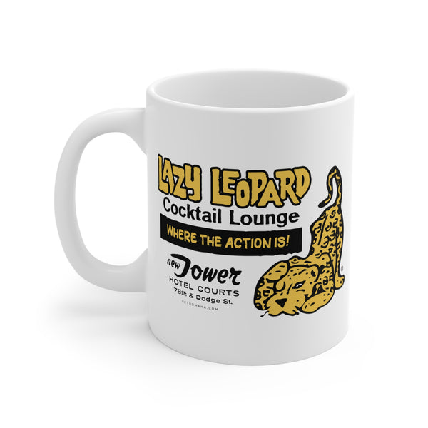 LAZY LEOPARD LOUNGE Mug 11oz