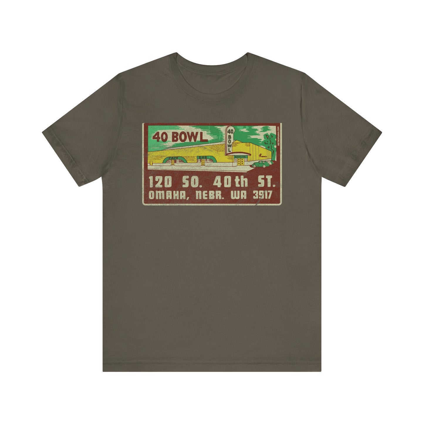 40 BOWL (MATCHBOOK) Short Sleeve Tee