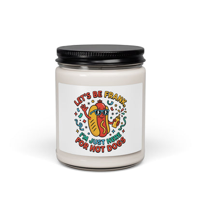 Let's Be Frank Hot Dog Candle | Scented Soy, BBQ Fourth of July