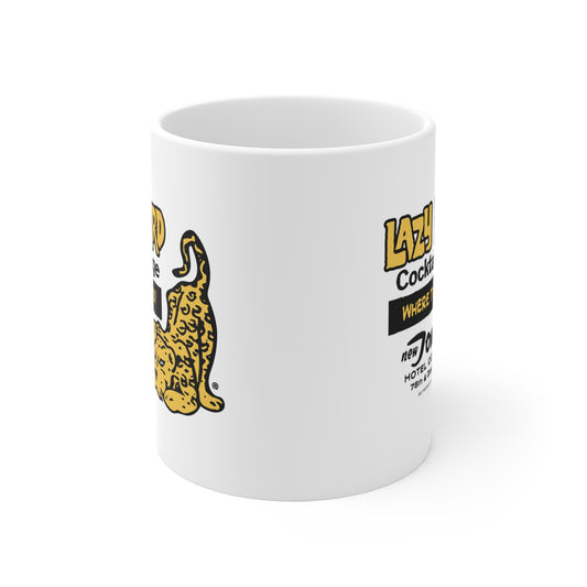 LAZY LEOPARD LOUNGE Mug 11oz