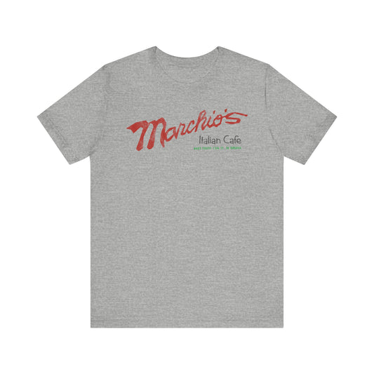 MARCHIO'S ITALIAN CAFE Logotype Short Sleeve Tee