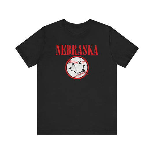 SMELLS LIKE NE BASEBALL (NIRVANA PARODY) Short Sleeve Tee