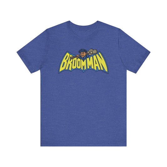 Broom Man – Omaha's Local Legend | Unisex Jersey Short Sleeve Tee