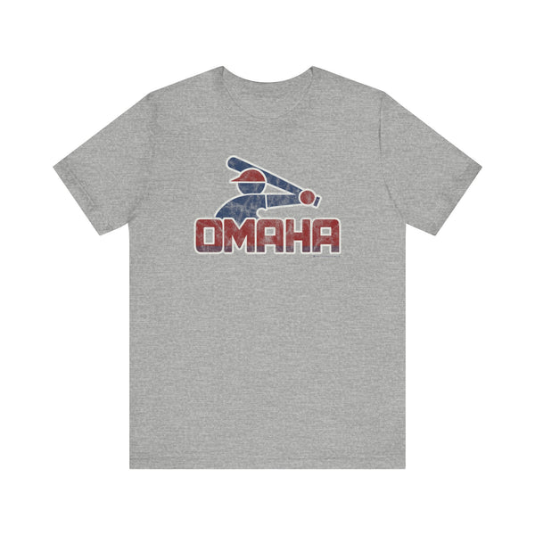 OMAHA RETRO COLLEGE BASEBALL Short Sleeve Tee