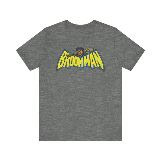 Broom Man – Omaha's Local Legend | Unisex Jersey Short Sleeve Tee