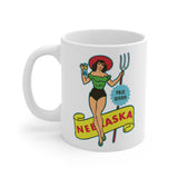 NEBRASKA 1950'S "PRIZE WINNER" PIN-UP Mug 11oz