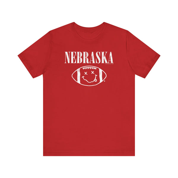SMELLS LIKE NE FOOTBALL (NIRVANA PARODY) Short Sleeve Tee