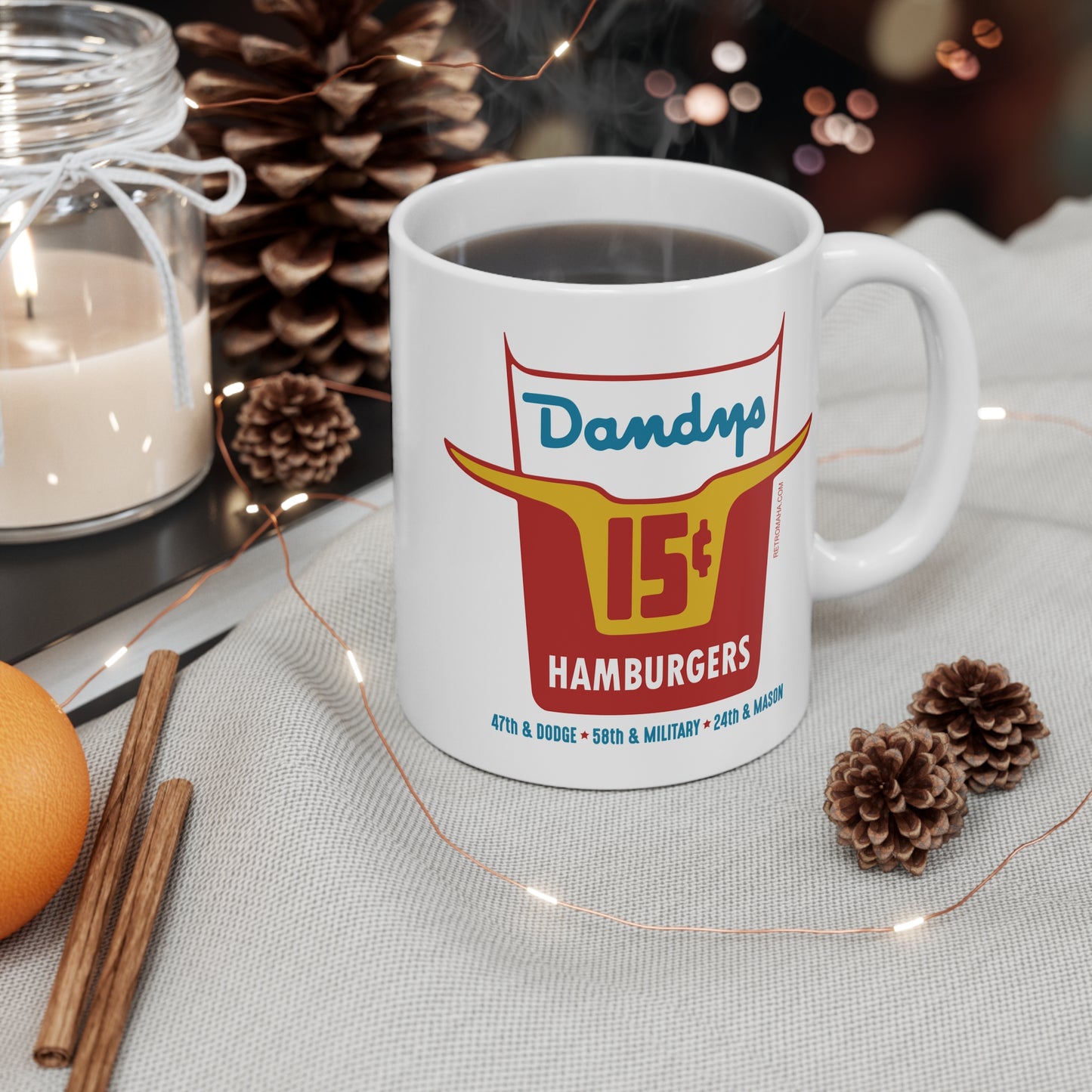 DANDY'S HAMBURGERS Mug 11oz