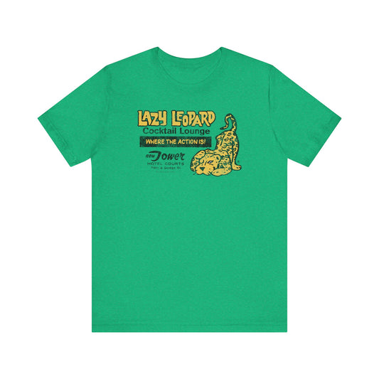 LAZY LEOPARD LOUNGE Tee