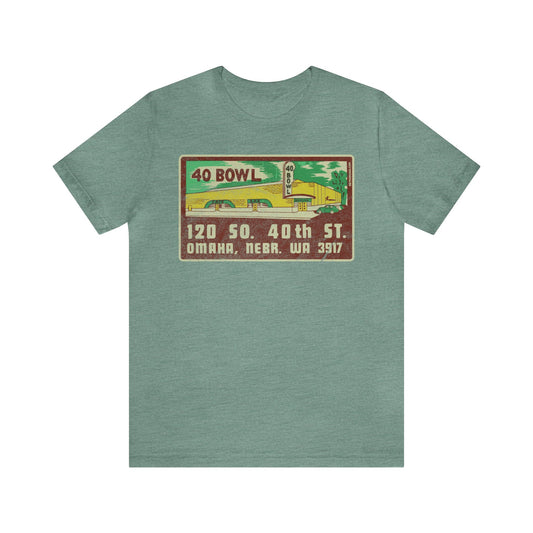 40 BOWL (MATCHBOOK) Short Sleeve Tee