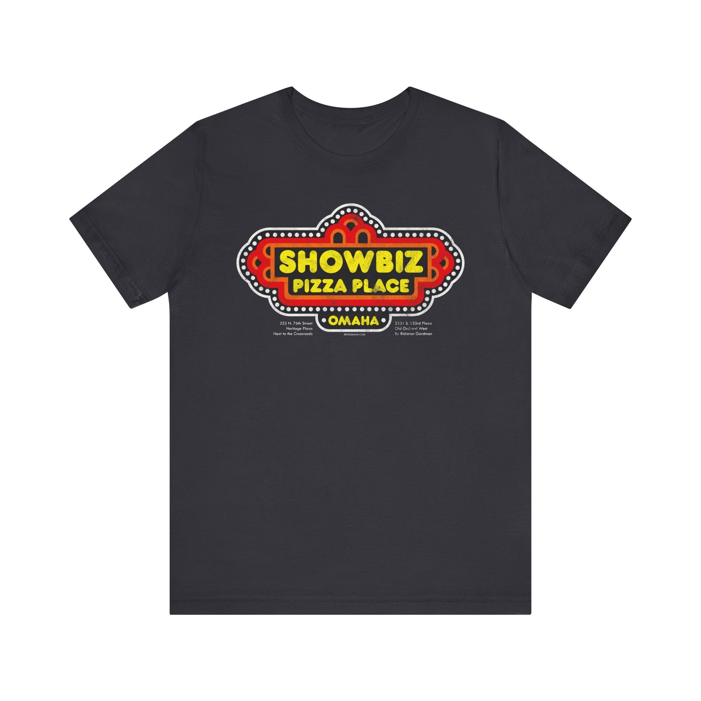 SHOWBIZ PIZZA PLACE Unisex Jersey Short Sleeve Tee
