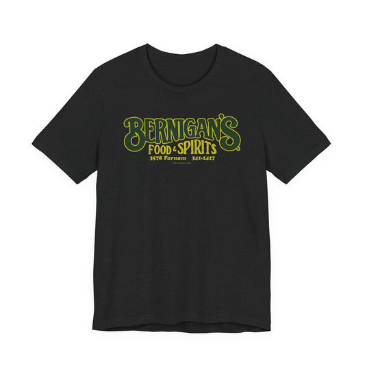 BERNIGAN'S FOOD & SPIRITS Short Sleeve Tee