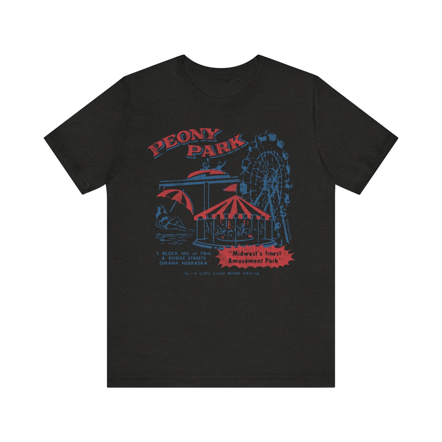 PEONY PARK (matchbook cover) Short Sleeve Tee