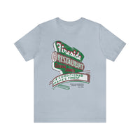 FIRESIDE RESTAURANT MATCHBOOK COVER Unisex Jersey Short Sleeve Tee