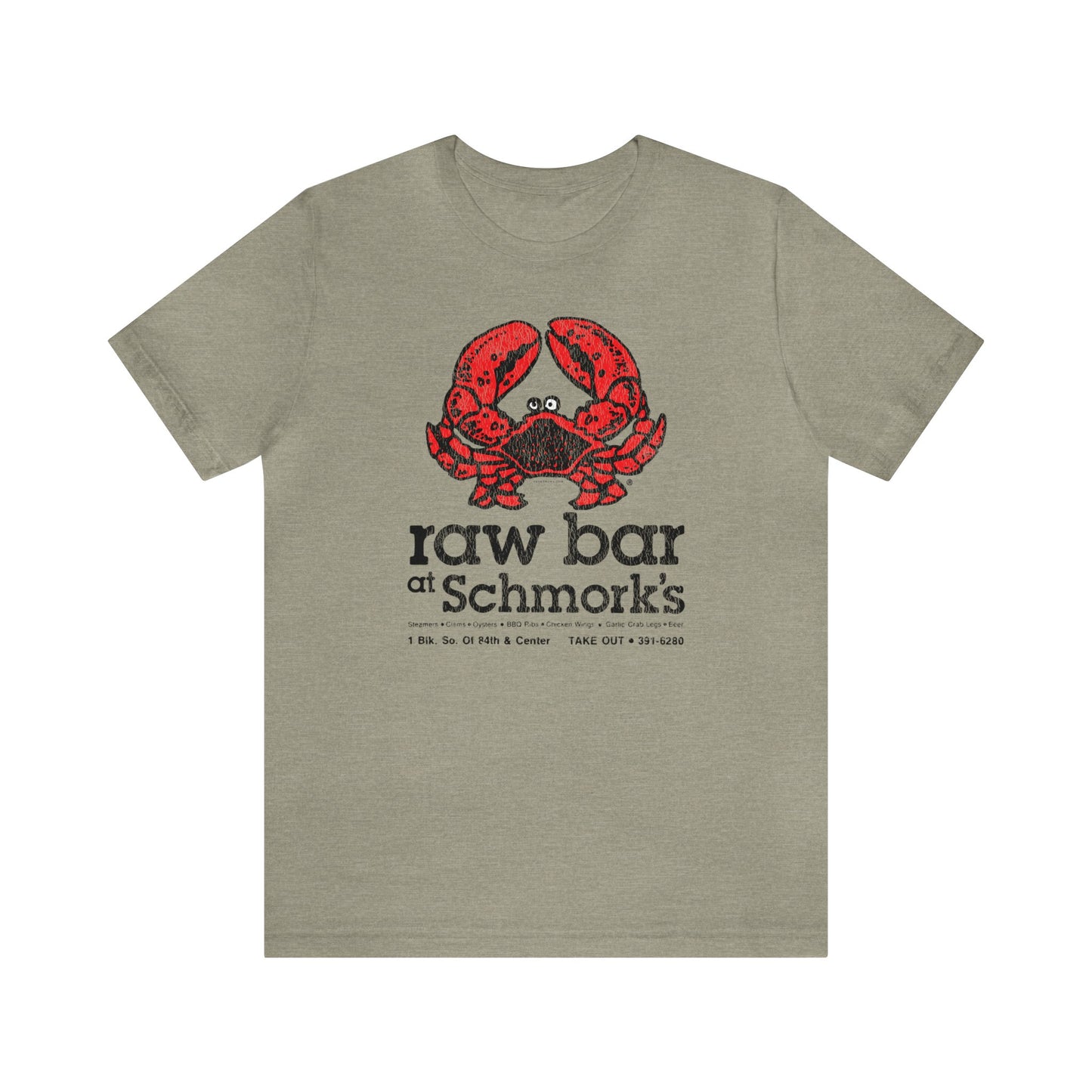 RAW BAR AT SCHMORK'S Short Sleeve Tee