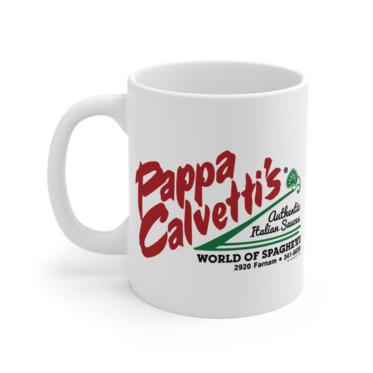 PAPPA CALVETTI'S WORLD OF SPAGHETTI Mug 11oz