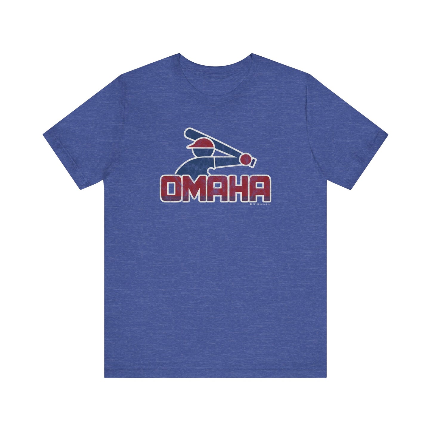 OMAHA RETRO COLLEGE BASEBALL Short Sleeve Tee