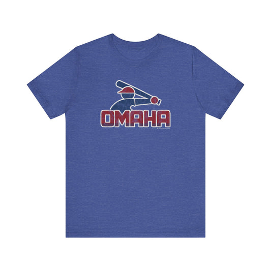 OMAHA RETRO COLLEGE BASEBALL Short Sleeve Tee