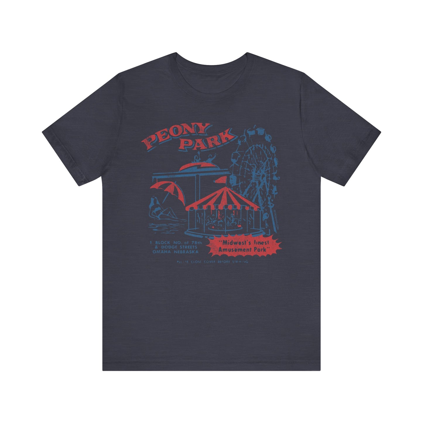 PEONY PARK (matchbook cover) Short Sleeve Tee