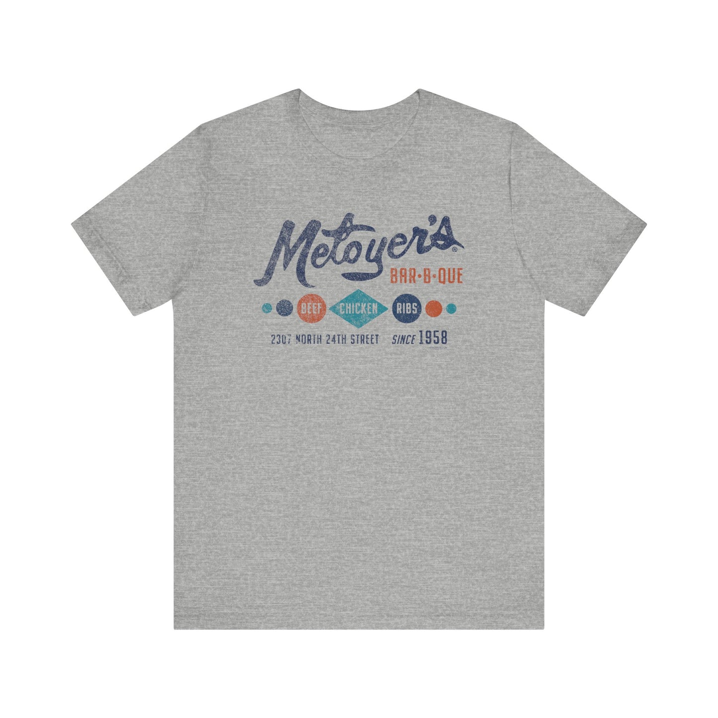 METOYER'S BAR•B•QUE Short Sleeve Tee