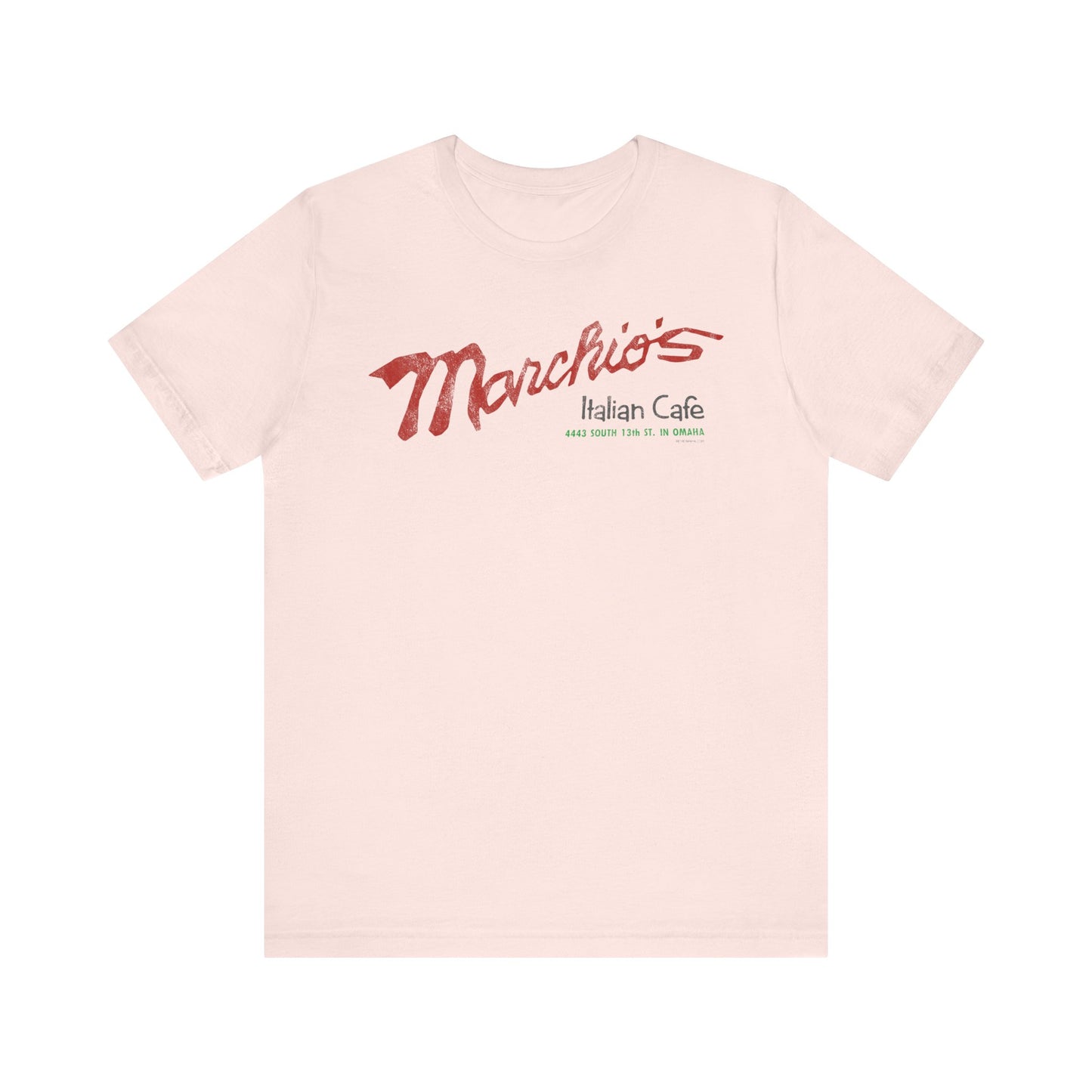 MARCHIO'S ITALIAN CAFE Logotype Short Sleeve Tee