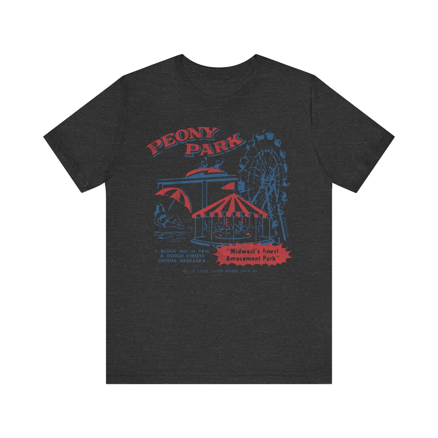 PEONY PARK (matchbook cover) Short Sleeve Tee