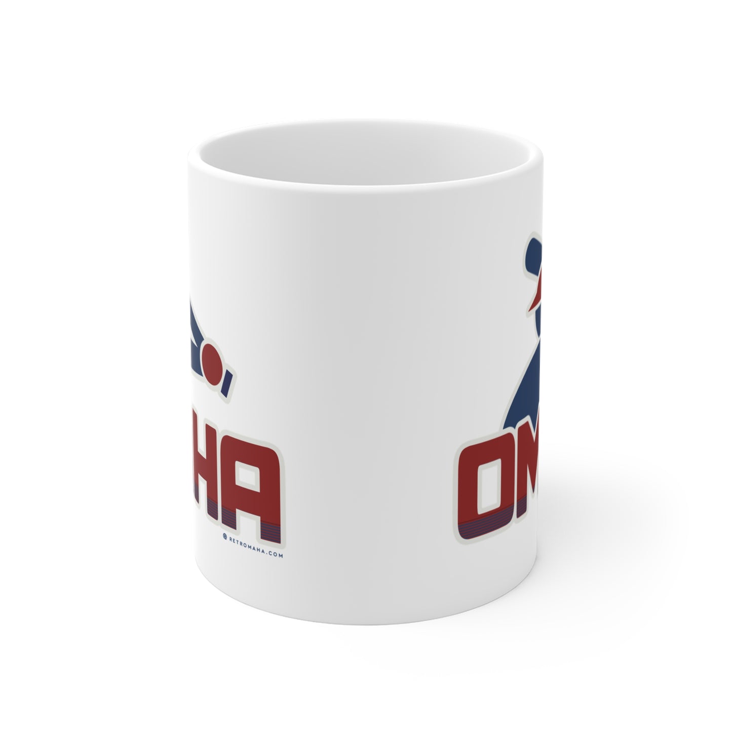 OMAHA RETRO COLLEGE BASEBALL Mug 11oz