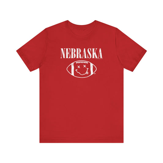 SMELLS LIKE NE FOOTBALL (NIRVANA PARODY) Short Sleeve Tee