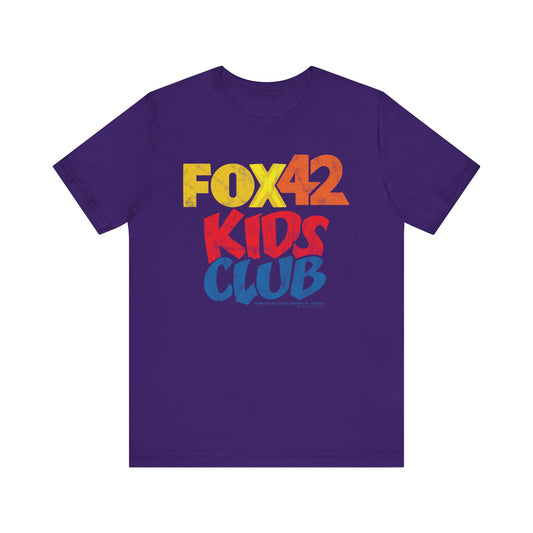 FOX 42 KIDS CLUB Unisex Jersey Short Sleeve Tee