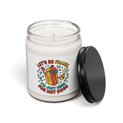Let's Be Frank Hot Dog Candle | Scented Soy, BBQ Fourth of July