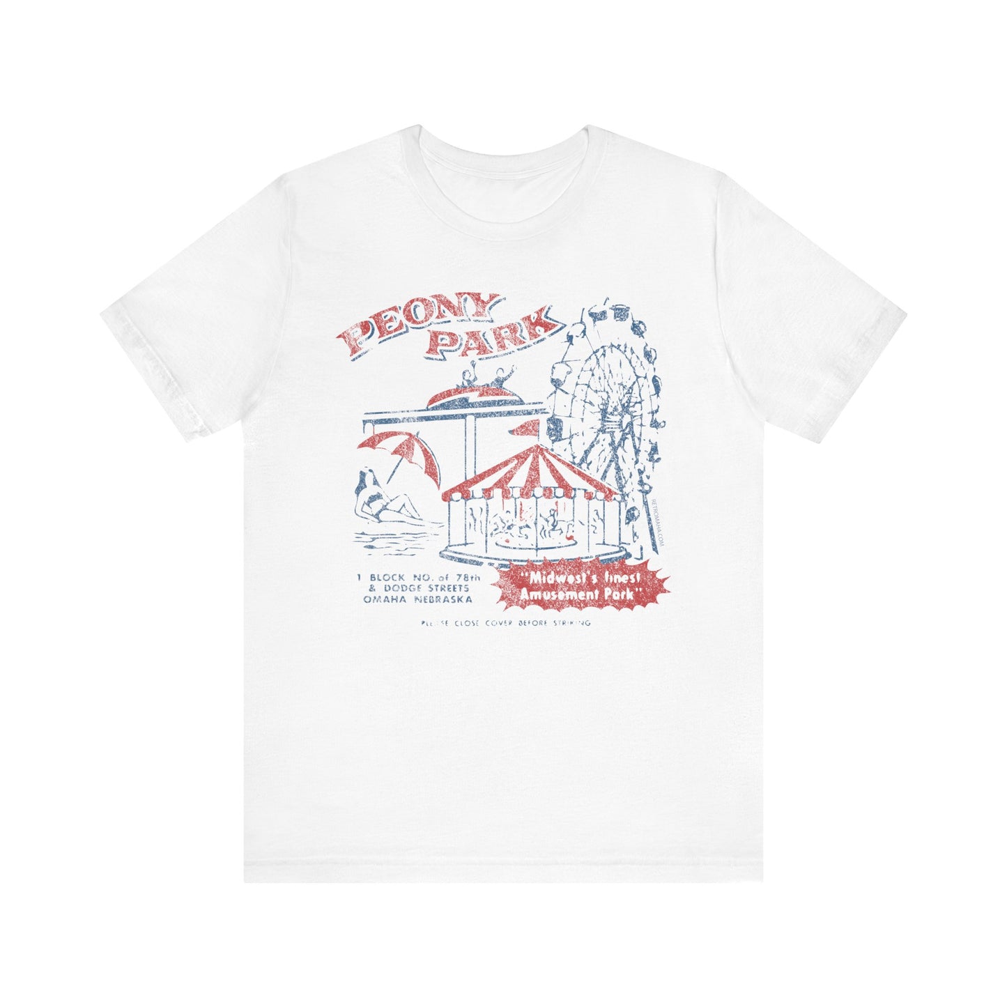 PEONY PARK (matchbook cover) Short Sleeve Tee