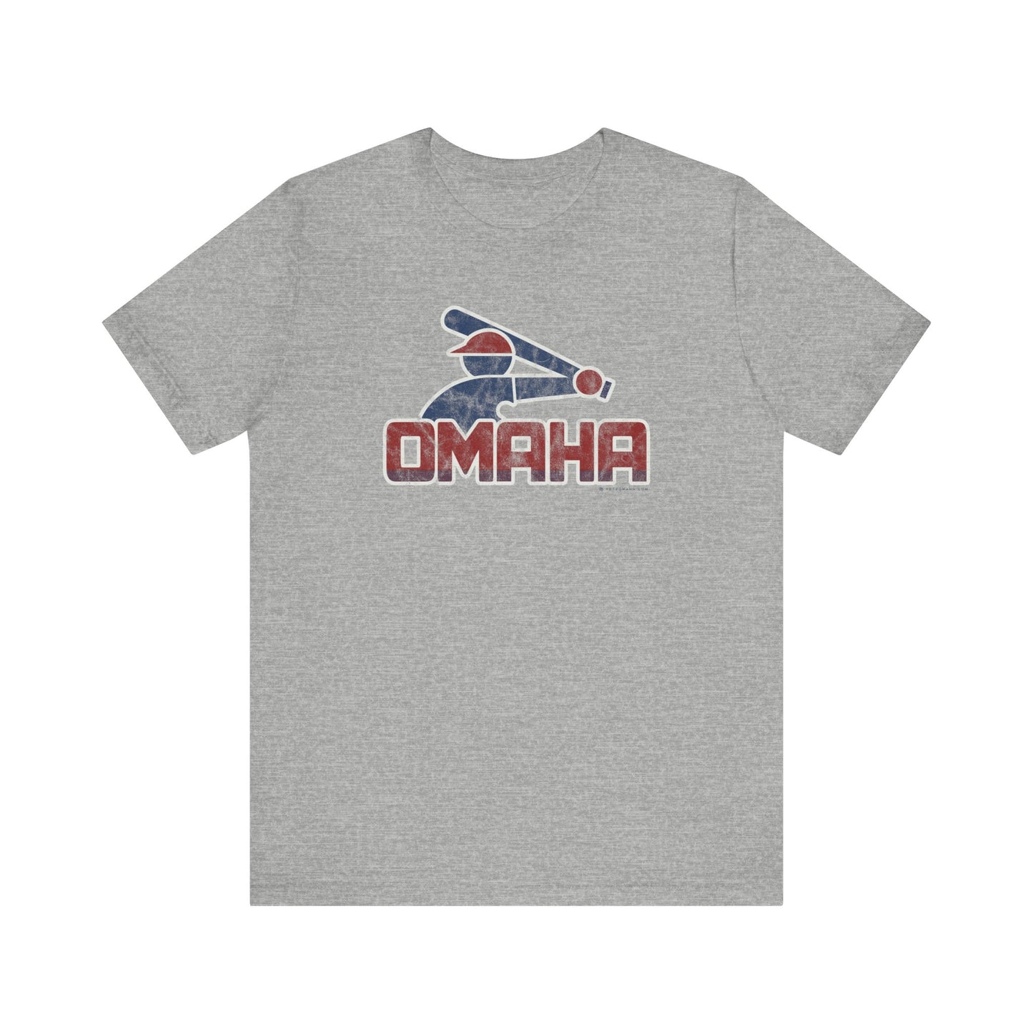OMAHA RETRO COLLEGE BASEBALL Short Sleeve Tee