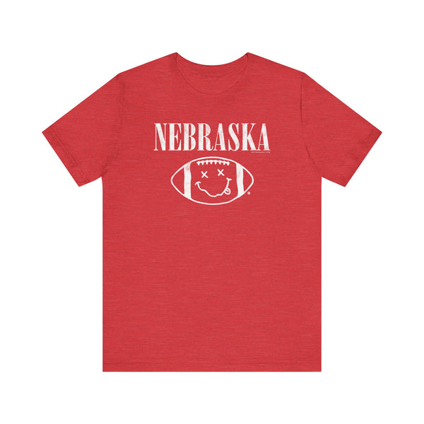 NEBRASKA FOOTBALL (NIRVANA LOGO) Short Sleeve Tee